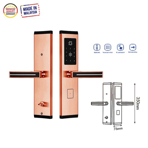 Khóa Cửa Vân Tay Thông Minh Kassler KL-667 COPPER 2