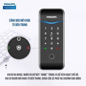 Khóa Vân Tay Philips 5100-5 Thông Minh Nhỏ Gọn 7